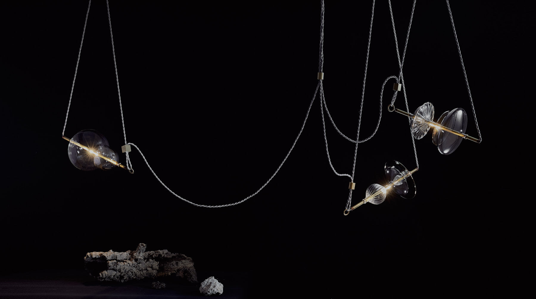 Chemistry Trapezi - Three - Chandelier